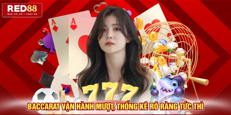 Baccarat vận hành mượt, thống kê rõ ràng tức thì